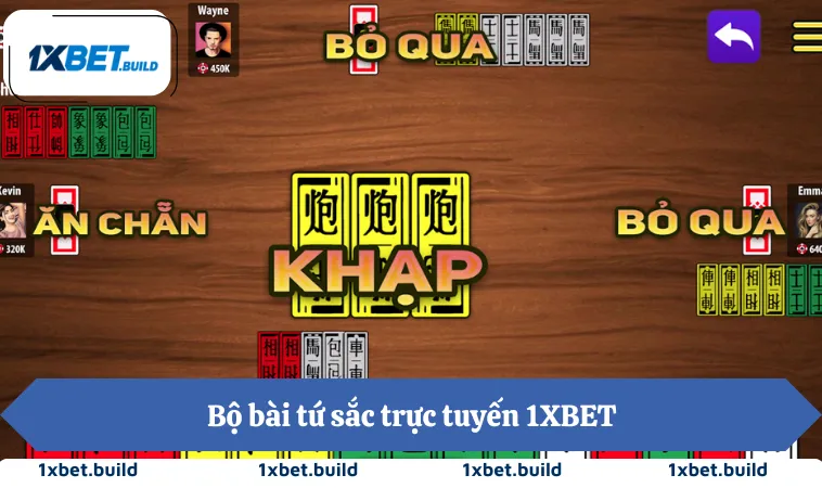 Bộ bài tứ sắc trực tuyến 1XBET